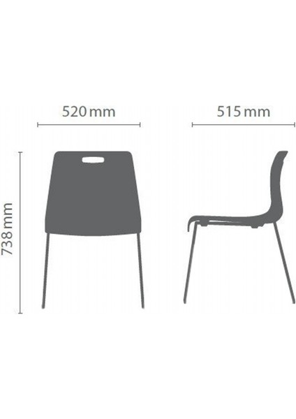 Electra Çok Amaçlı Sandalye 2145 - Yeşil