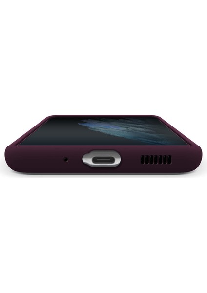 Galaxy S21 Ultra Rubber S Kılıf Plum