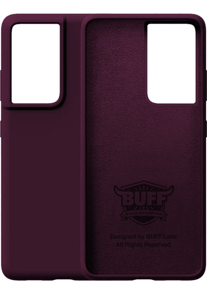 Galaxy S21 Ultra Rubber S Kılıf Plum