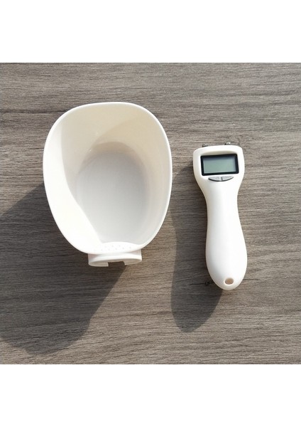 800G / 0.1g Pet Gıda Ölçekli Mama Kabı -Beyaz (Yurt Dışından) fırsatları