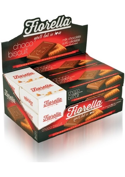 Fiorella Sütlü Çikolatalı Bisküvi 102GR X6 (1 Kutu)