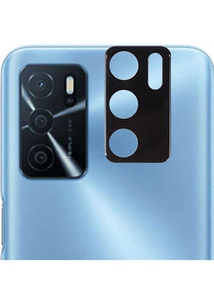 Oppo A16 Kamera Lens Koruyucu Cam Siyah