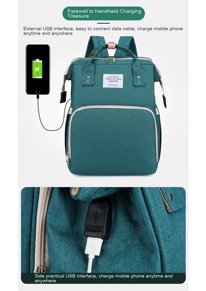 2021 Yeni Taşınabilir Katlanabilir Beşik Anne Çanta Dışarı Hafif Çok Fonksiyonlu Rahat Omuz Bebek Çantası (Yurt Dışından) modelleri