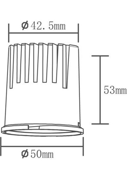 AH06-00001 Terra Cob LED Aydınlatma Modülü 8W 6500K Beyaz