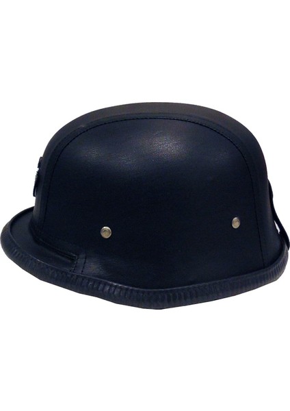 130 Deri Kaplı Miğfer Kask - L