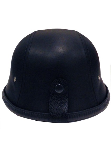 130 Deri Kaplı Miğfer Kask - L