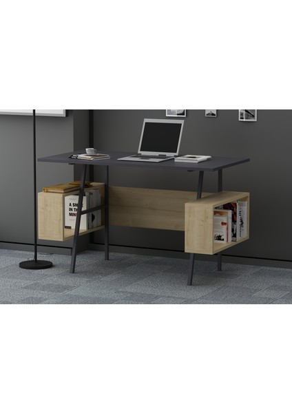 Inori Ofis Masası Antrasit Meşe modelleri