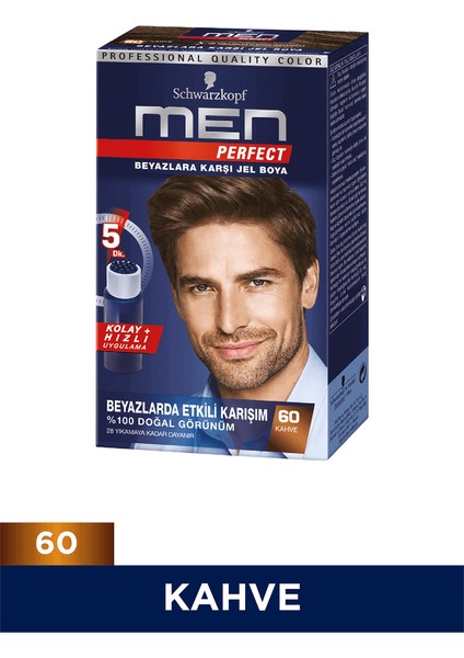 Men Perfect Saç Boyası No: 60 Kahve