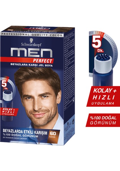 Men Perfect Saç Boyası No: 60 Kahve fiyatları