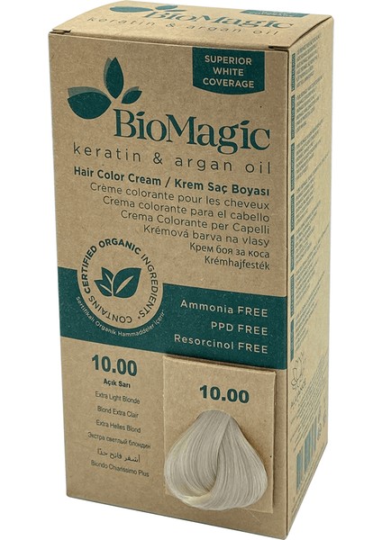 Saç Boyası Açık Sarı No: 10.00