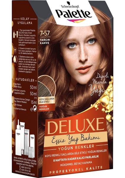 Deluxe Yoğun Renkler Saç Boyası 7-57 Tarçın Kahve
