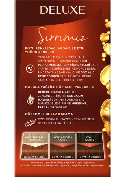Deluxe Yoğun Renkler Saç Boyası 7-57 Tarçın Kahve fiyatları