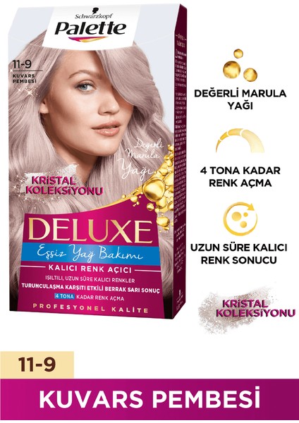 Deluxe Saç Boyası 11-9 Kuvarz Pembesi