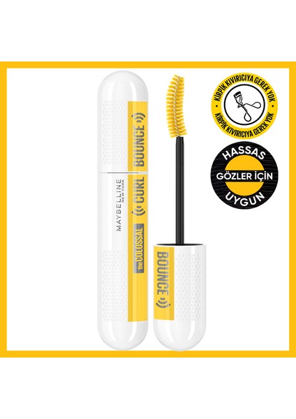 Maybelline Colossal Curl Bounce Maskara & Instant Anti Age Eraser Kapatıcı 01 Light 2'li Göz Makyajı Seti