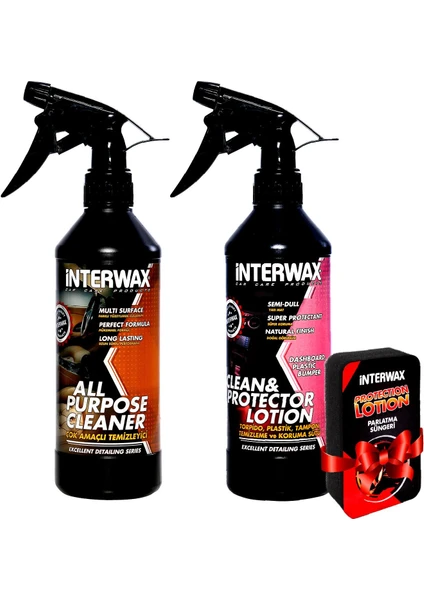 Interwax 2'li Set Döşeme Temizleme ve Torpido Temizleme Sütü 500 ml