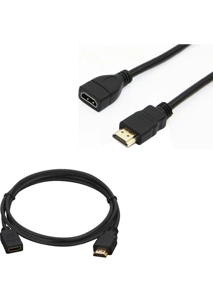 Erkek-Dişi Uzatma HDMI Kablo 30 cm