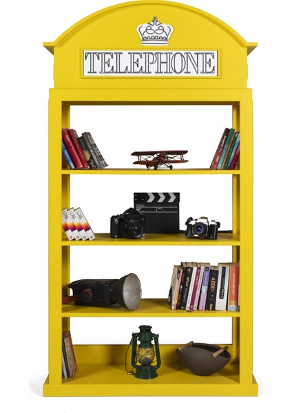 Telefon Kitaplık Sarı