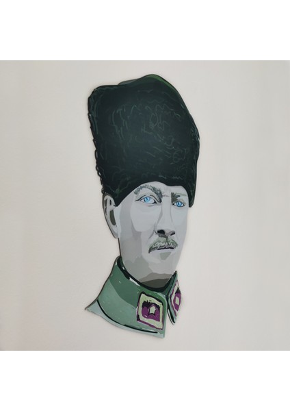 design Atatürk Özel Üretim Ahşap UV Baskı Duvar Tablosu ELF-2312006