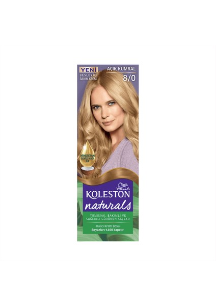 Naturals Sarı Saç Boyası 8/0