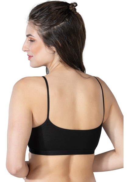 Siyah Emay 1425 Modal Cotton Pedli Büstiyer