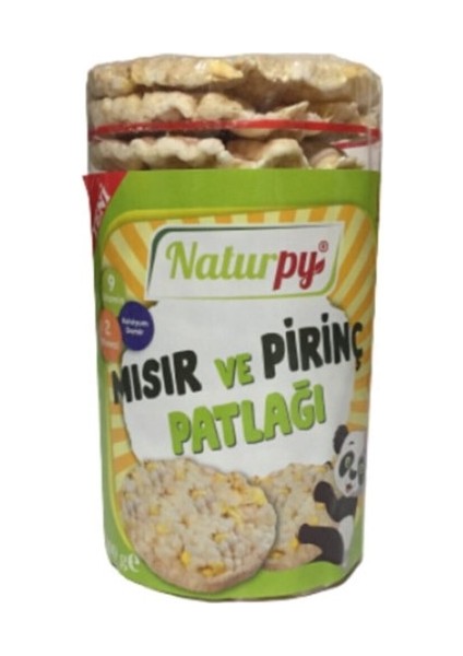 Glutensiz Yuvarlak Mısır ve Pirinç Patlağı 100GR