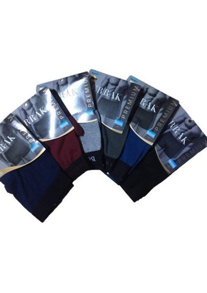 4476 Erkek Modal Likralı Boxer Short 6'lı Paket Battal
