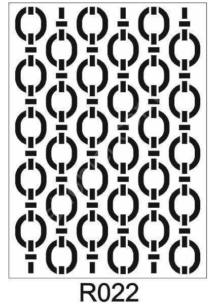 Ardışık Desen Stencil Şablon 25X35 R-047