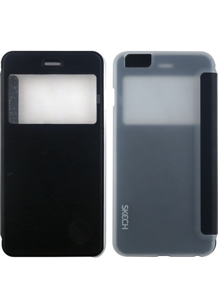 Apple iPhone 6 Plus Uyumlu Pencereli Kapaklı Kılıf