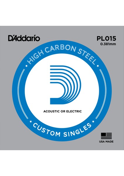 PL015 Elektro ve Akustik Tek Tel, B-(Si), Hıgh Carbon St