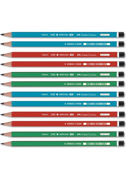 Faber Castell Mercanlı Kurşun Kalem 12’li