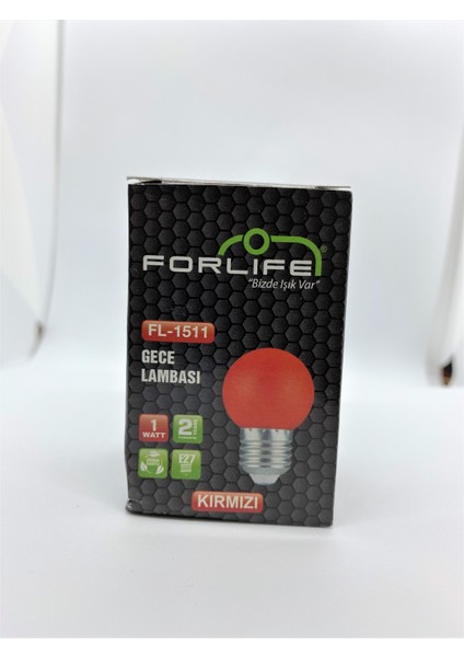 Forlife FL-1511 1WATT Renkli Gece Lambası Ampulu - Kırmızı Işık fiyatları