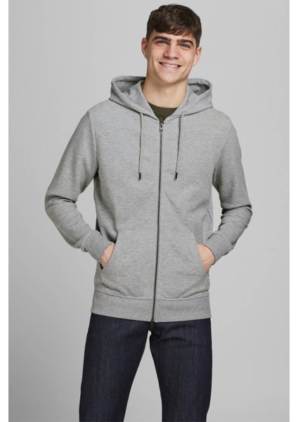 Fermuarlı Erkek Kapüşonlu Sweatshirt - 12181901 fiyatları