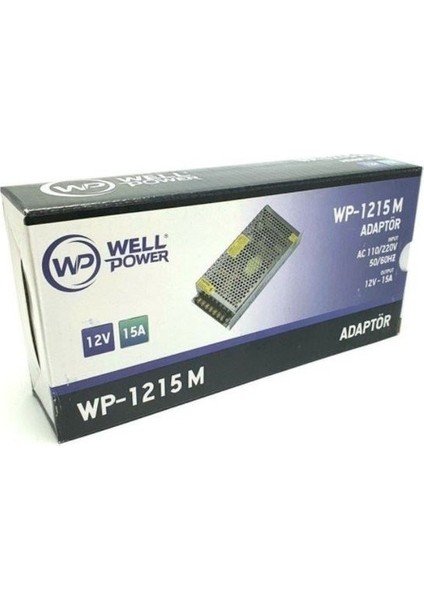 12V 15 A Güvenlik Kamera Adaptörü Wellpower WP-1215M modelleri