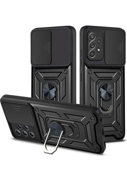 Kamera Korumalı Destek Çubuklu Su Geçirmez Darbeye Dayanıklı Telefon Kılıfı - Samsung Galaxy A32 4g (Ab Versiyonu) (Yurt Dışından)
