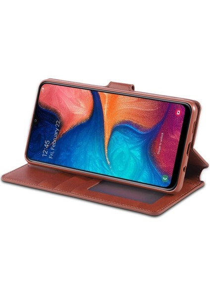 Galaxy A20E Deri Telefon Kılıfı (Yurt Dışından)