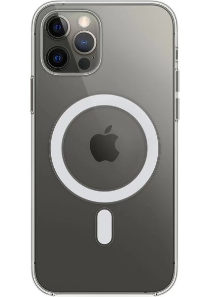 iPhone 12 Pro Max Uyumlu Akrilik + Tpu Telefon Kılıfı - Şeffaf (Yurt Dışından)