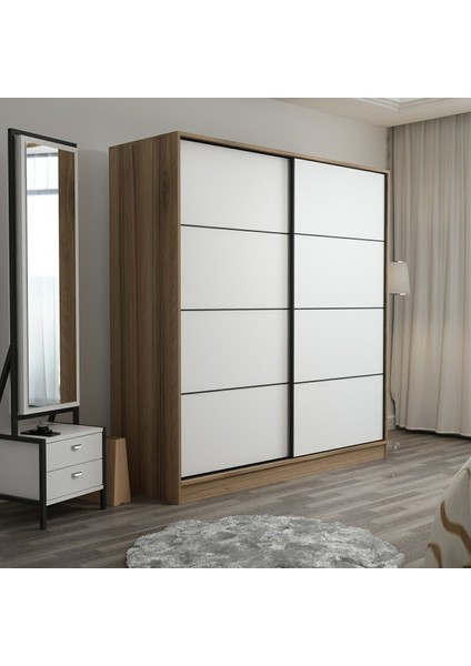 Kale 2 Kapaklı Sürgülü Dolap 180 cm - Dore/beyaz 210 cm modelleri