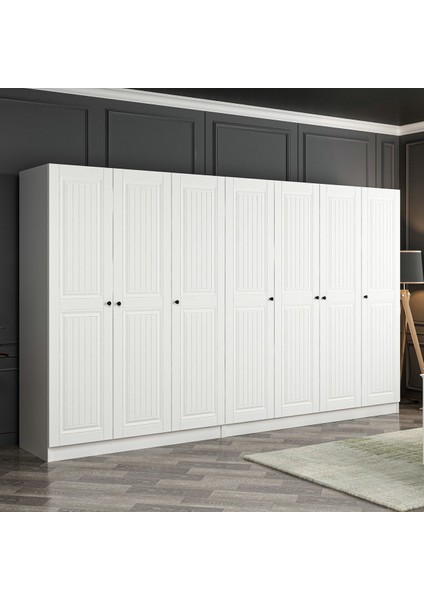 Kale 7 Mebran Kapaklı 4ç Dolap - Beyaz 210 cm fiyatları