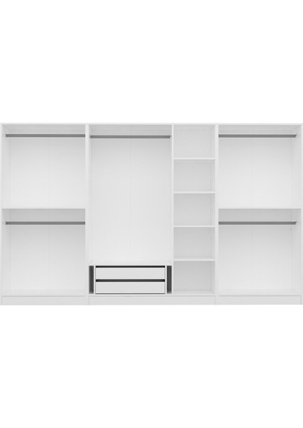 Kale 7 Mebran Kapaklı 2ç Dolap - Beyaz 210 cm fırsatları