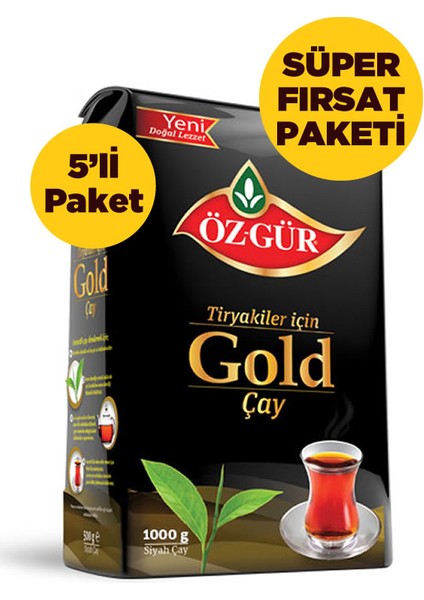 Gold Çay 1000 G (5'li Paket)