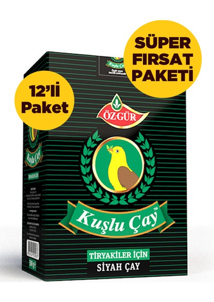 Kuşlu Çay 500 G (12'li Paket)