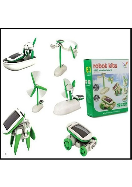 Solar Robot Mucit Kiti - 6 In 1