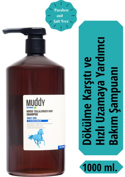 Natural Horse Taıl & Longer Hair Shampoo 1000 ml