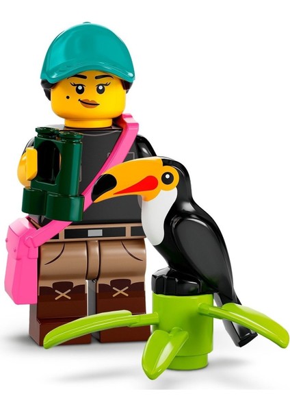71032-9 Mini Figür Seri 22 Bird-Watcher (Kapalı Paket 1 Adet Minifigür)