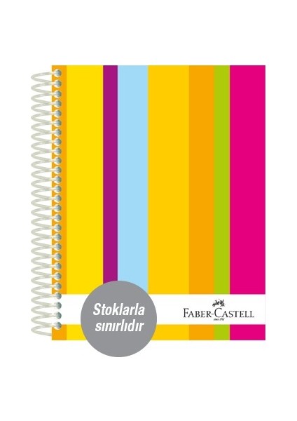 Sert Kapak Sep.3+1 Renkli Çizgiler Defter 120 Yaprak