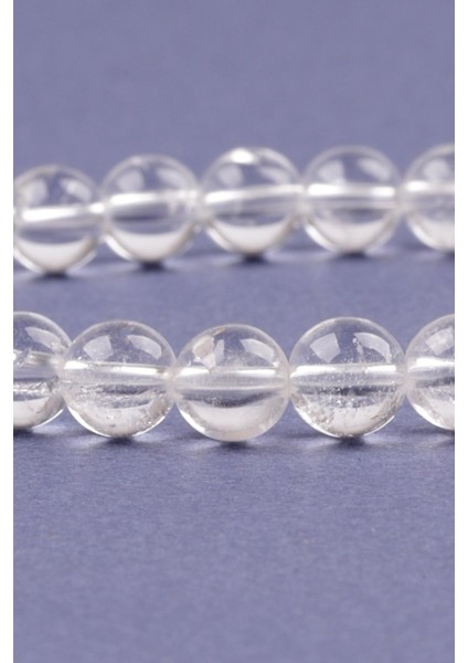 Kristal Kuvars Doğal Taş Bileklik 6 mm Küre Kesim fiyatları