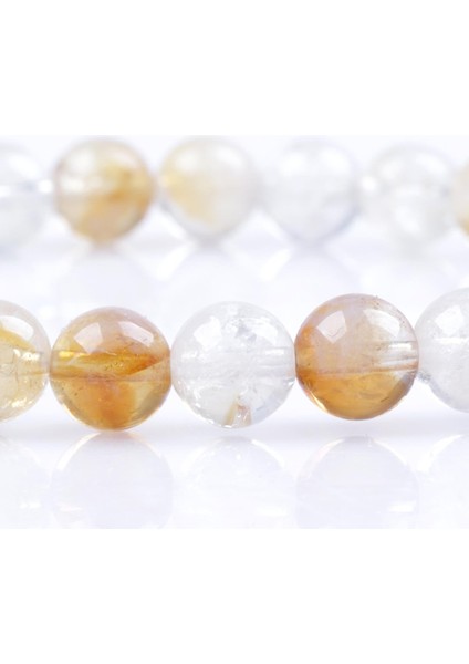 Sitrin Doğal Taş Bileklik 6 mm Küre Kesim fiyatları