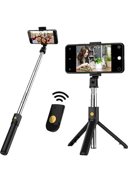 Top Geek K07 Selfie Çubuğu Kablosuz Entegre Tripod Bt 4.0 (Yurt Dışından)