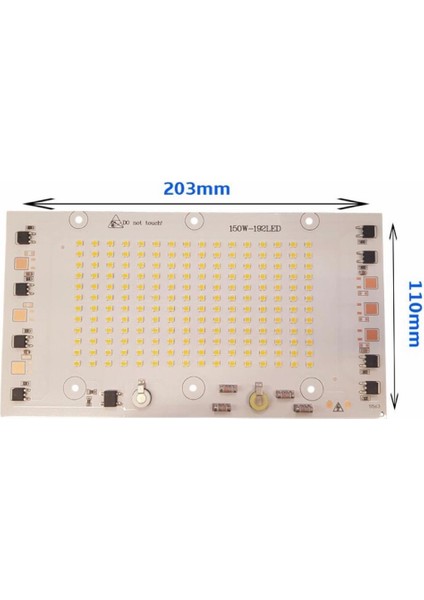 220 Volt 150 Watt SMD 2835 Ledli Hazır Projektör Ledi Beyaz Hazır Projektör PCB