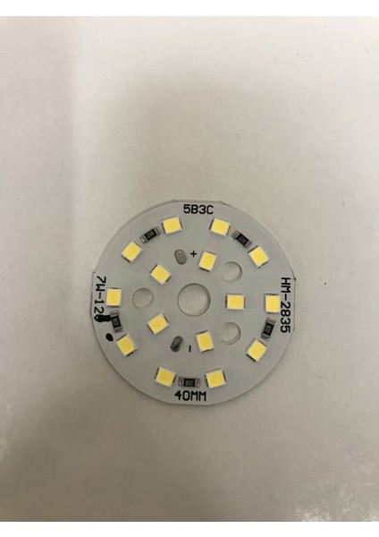 12 Volt 7 Watt SMD 5630 Ledli Hazır Led Modül 40 MM Beyaz (3 Adet)